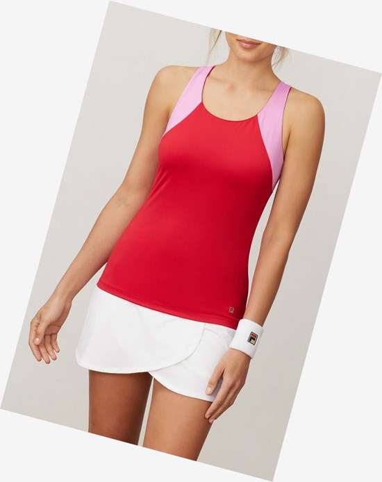 Fila 30 Love Twist Back Tank Crim/Cycl/Wht | 3280UAKSC