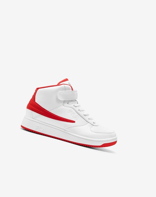 Fila A-high Tennis Shoes Bianche Rosse Bianche | 8136PYHQW