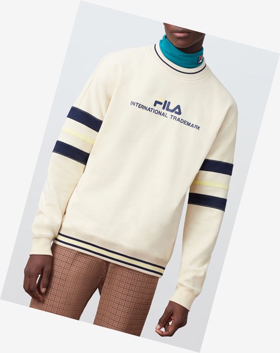 Fila Adamo Sweatshirt Bsand/Peac/Lemn | 3079VUFHT