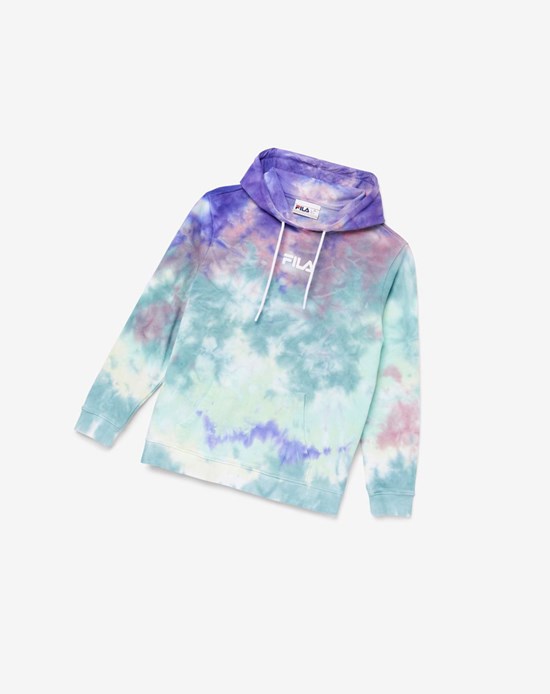 Fila Aerolynn Tie Dye Hoodie Blu | 1763NHTVG