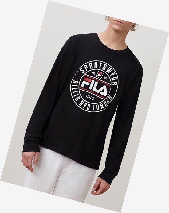 Fila Afonso Grafica Tee Nere | 8169JNZAL