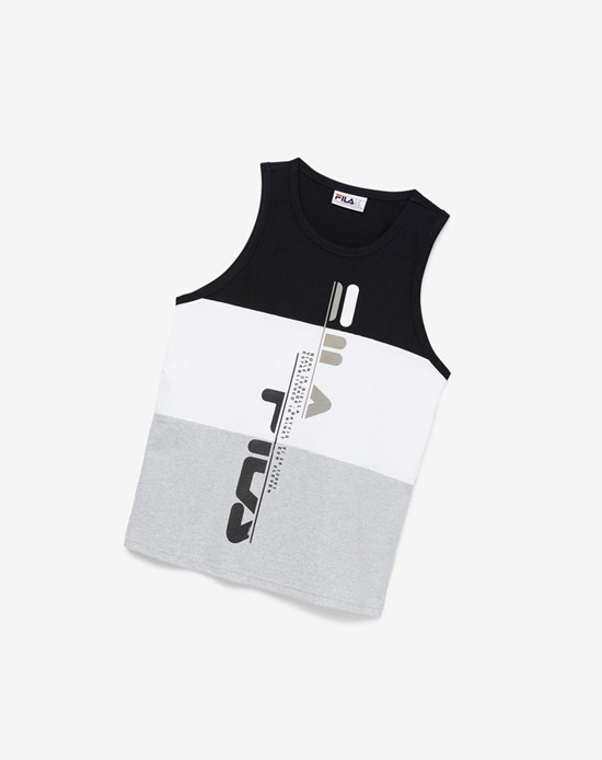 Fila Alf Tank Nere Bianche Grigie Chiaro | 5708LYFJC