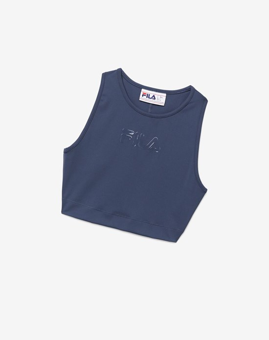 Fila Alva Crop Top 096 India Ink | 1270XALOG