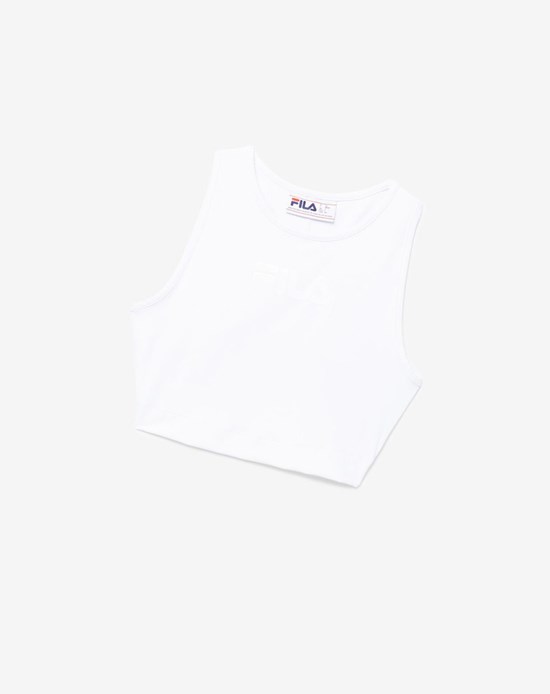 Fila Alva Crop Top Bianche | 3608QWBFN