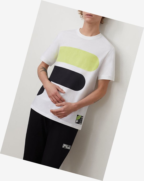 Fila Alvan Tee Wht/Sgrn/Blk | 4386NGHYX