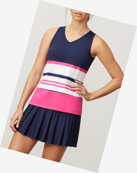 Fila Awning Full Coverage Tank Navy/Wht/Fprp | 7625JCUHL