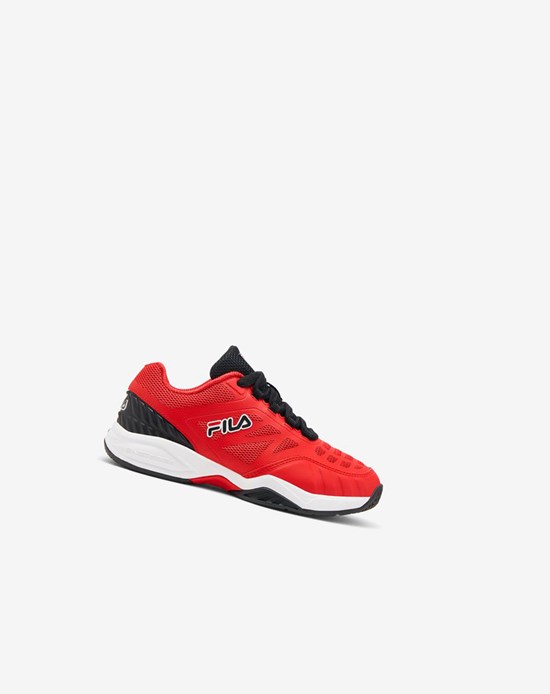 Fila Axilus Jr Tennis Shoes Fred/Wht/Blk | 4596HECMY