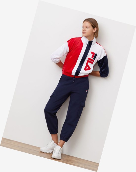 Fila Aya Jacket Wht/Cred/Peac | 5261KVSAR