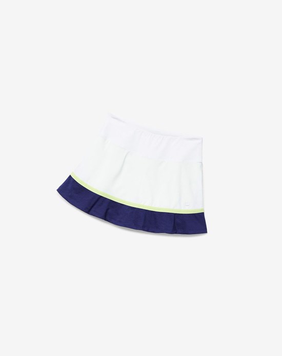 Fila Back Court Flare Skort Bianche | 0654MGBTE