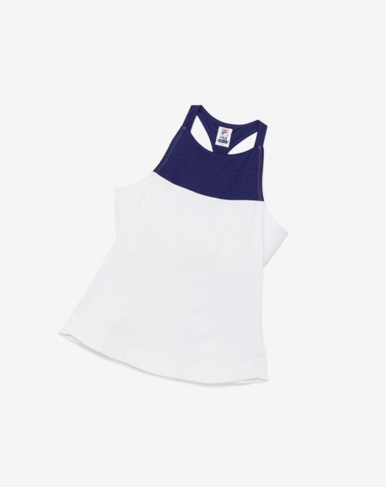 Fila Back Court Halter Tank Bianche | 6073FSOCJ