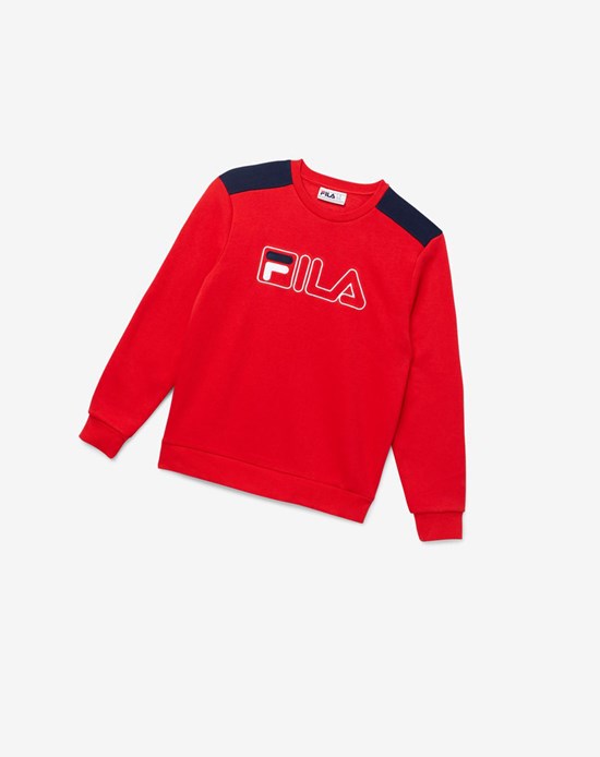 Fila Basil 2 Crew Rosse Bianche | 5136GHBZS
