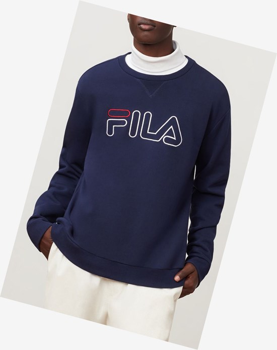 Fila Basil Sweatshirt Peac/Wht/Cred | 2185ODMQH