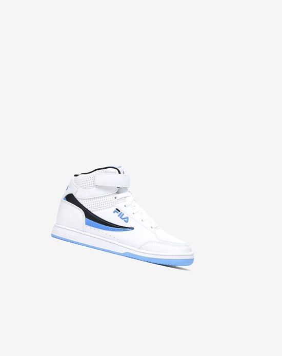 Fila Bbn 92 Mid Cinturino Tennis Shoes Bianche Blu Nere | 3516KZPDC