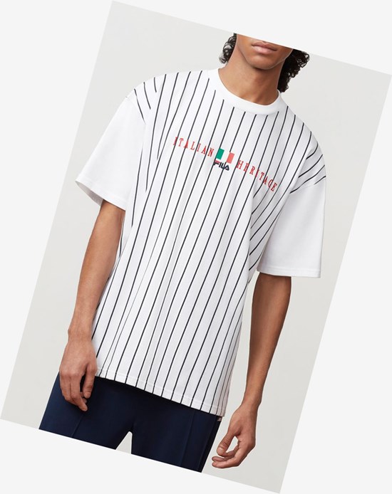 Fila Benjamin Tee Wht/Peac/Cred | 8923JSEYX