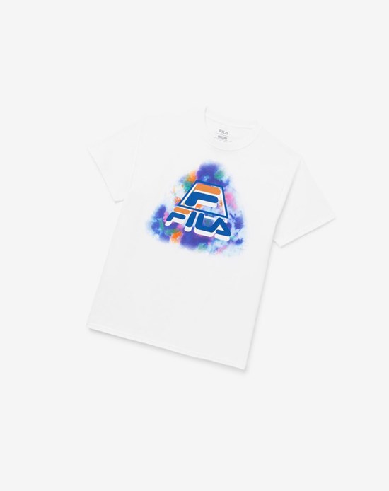 Fila Boniface Tie Dye Tee Bianche | 7289QUIWR