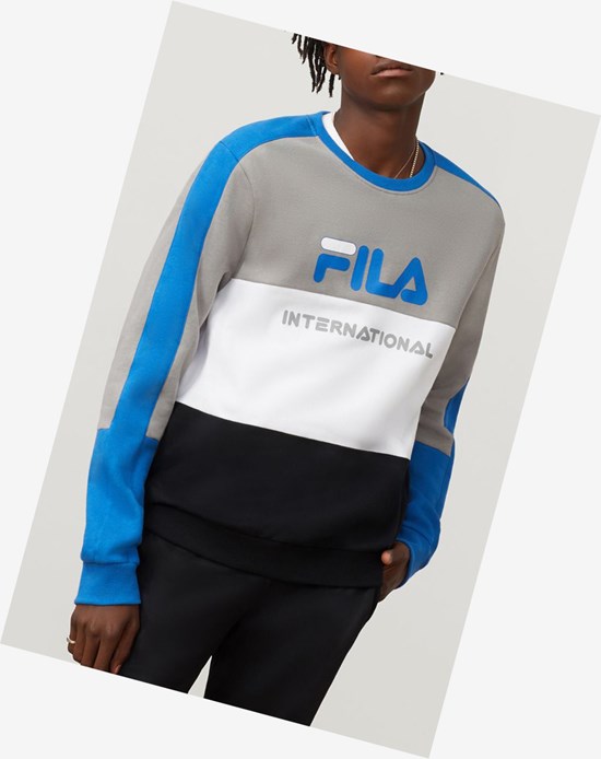 Fila Bravo Sweatshirt Fgry/Wht/Blk | 1648HWTLV