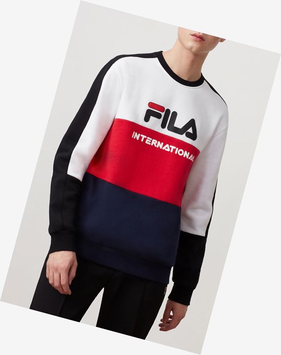 Fila Bravo Sweatshirt Wht/Cred/Peac | 7215MQIAF