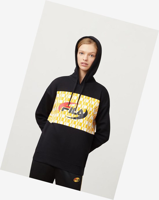 Fila Brianna Hoodie Blk/Gfus/Cred | 4702VUMLY