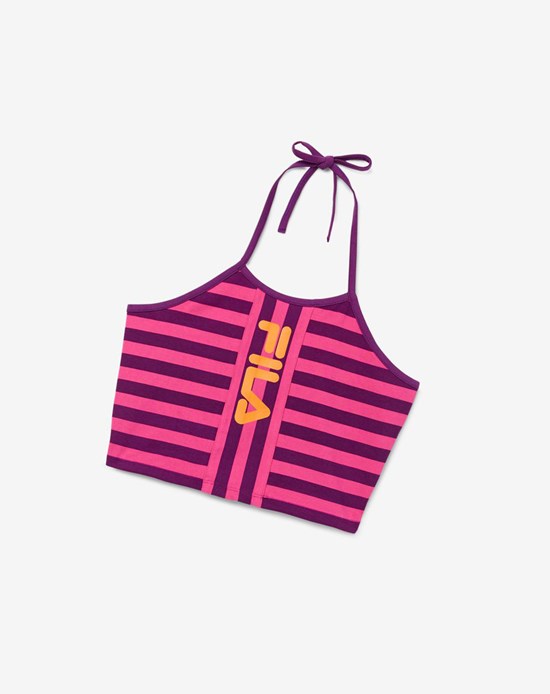 Fila Brinley Halter Tank Arancioni | 5124AJHVD