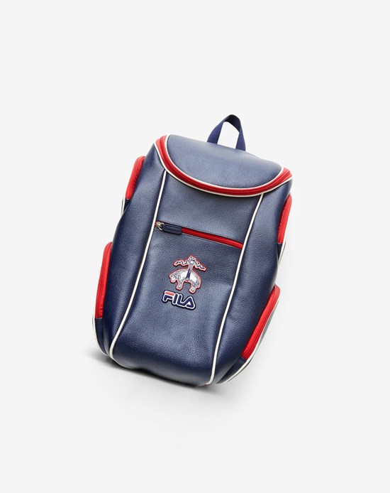 Fila Brooks Brothers X Fila Championship Backpack Blu Marino | 3257IDUVA