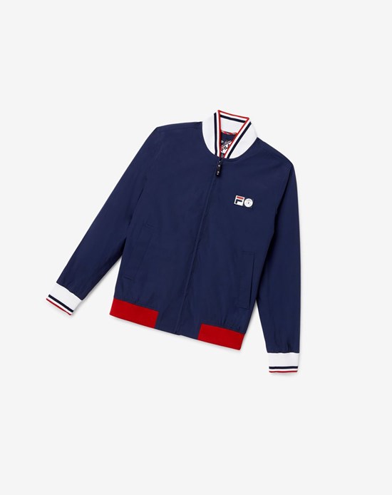 Fila Brooks Brothers X Fila Stadium Jacket Blu Marino | 0598TIEQA
