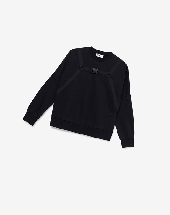 Fila Buster Crew Sweatshirt Nere | 5679MKTWB