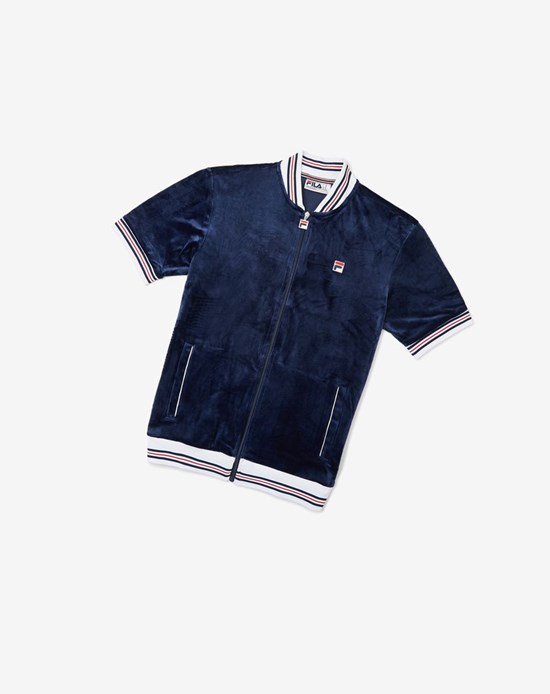 Fila Carezzi Velour Jacket Peac/Wht/Cred | 6824KIFJW