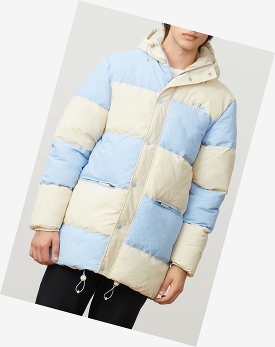 Fila Carlo Puffa Jacket Bsand/Pblu | 0543PSNQX