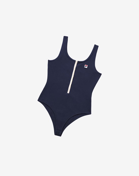 Fila Carlotta Bodysuit 410 Peacoat / Whisper Whte | 3409NWTSH