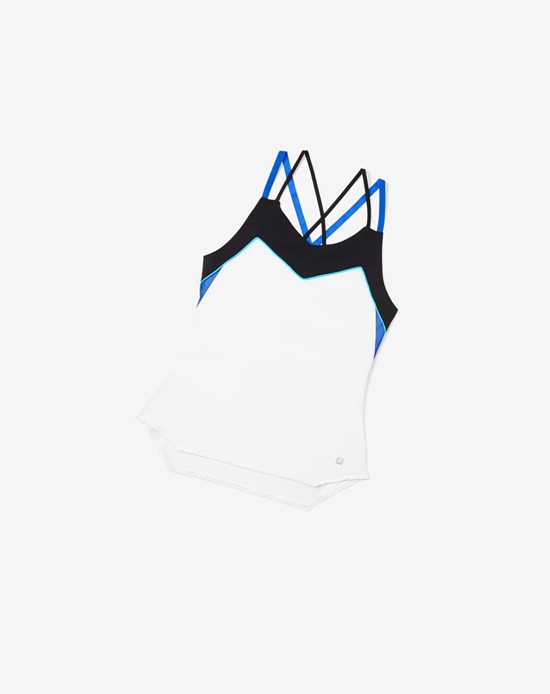 Fila Celestial Point Cami Tank Bianche Nere Blu | 3126ZNTUH