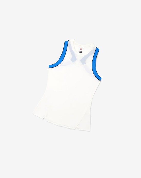 Fila Celestial Point Racerback Tank Bianche Blu Verde Acqua | 9017HNRDQ