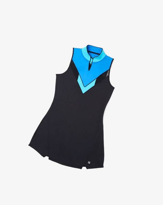 Fila Celestial Point Vestito Nere Blu Verde Acqua | 6978TKOZQ