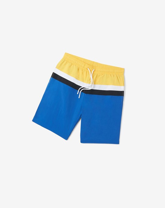 Fila Charlie Swim Corta Bianche Lemon Blu | 1385OSWVG