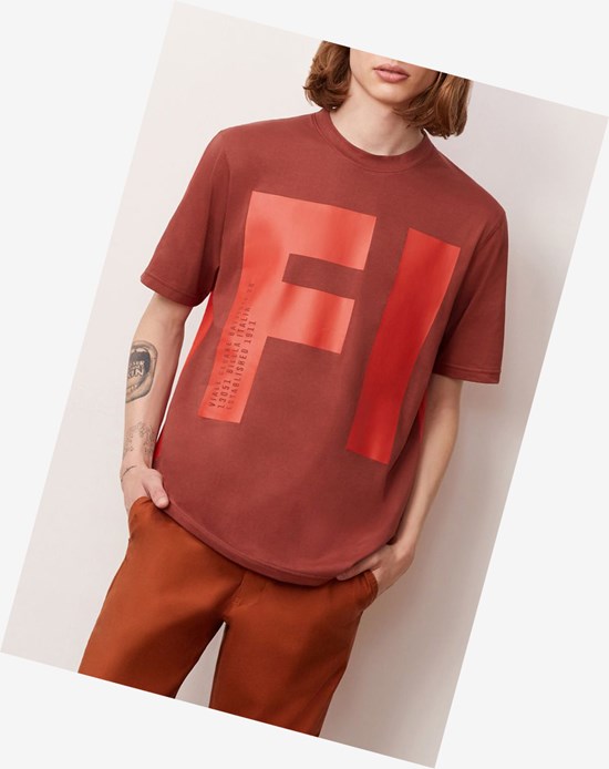 Fila Clark Tee Maho/Chili | 0654RJQNE