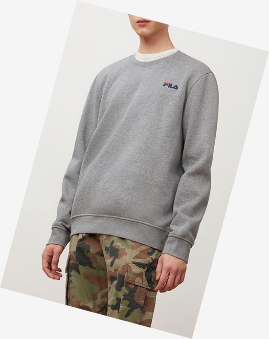 Fila Colona Sweatshirt Grigie Blu Marino Rosse | 4810LKWRI