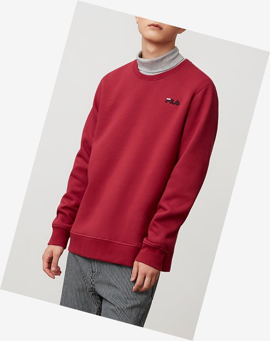 Fila Colona Sweatshirt Rosse Nere Bianche | 3246RVJSF
