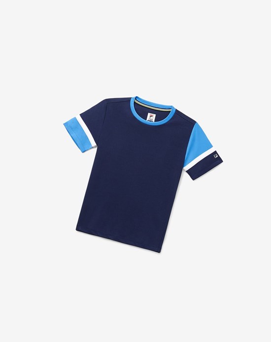 Fila Core Doubles Crew Blu Marino | 2714YHVBT