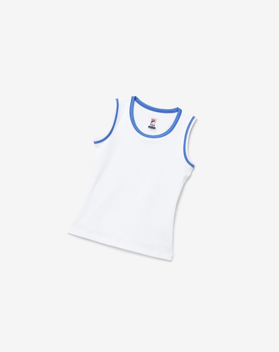 Fila Core Fullback Tank Bianche Blu | 7639NMPCY
