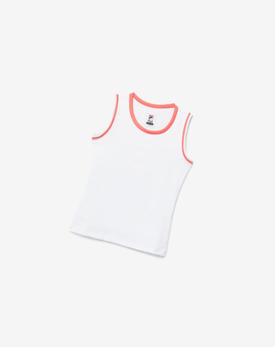 Fila Core Fullback Tank Bianche Corallo | 9283SDXUI
