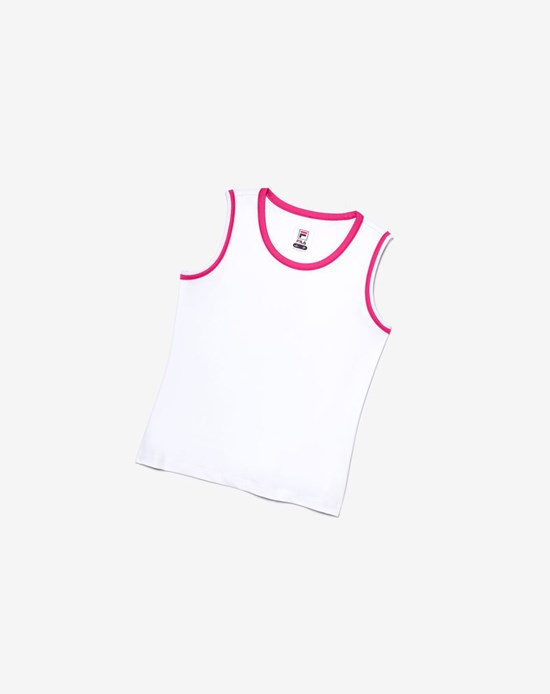 Fila Core Fullback Tank Bianche Rosa | 9106VJFBX