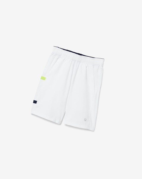 Fila Core Tennis Shorts Bianche Blu Marino | 3048BVWQA