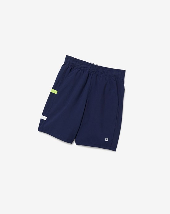 Fila Core Tennis Shorts Blu Marino Bianche | 4829SOZPC