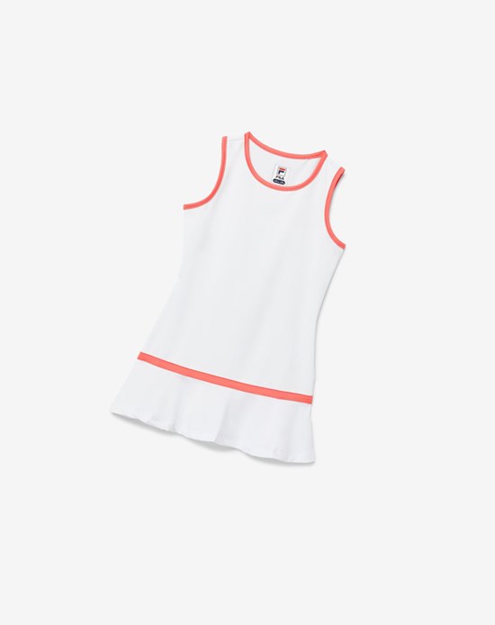Fila Core Tennis Vestito Bianche Corallo | 4801CWXNP