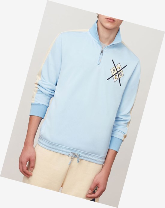 Fila Costa Half Zip Pblu/Bsand | 4580QVNYE