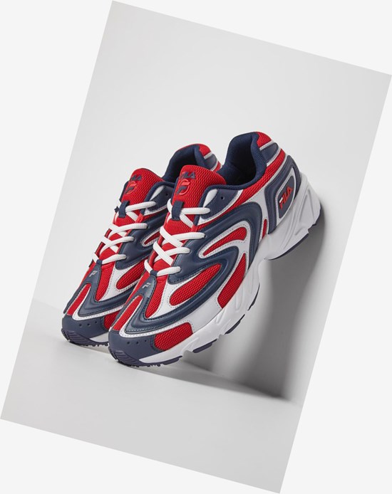 Fila Creator Tennis Shoes Bianche Blu Marino Rosse | 1236KHRIQ