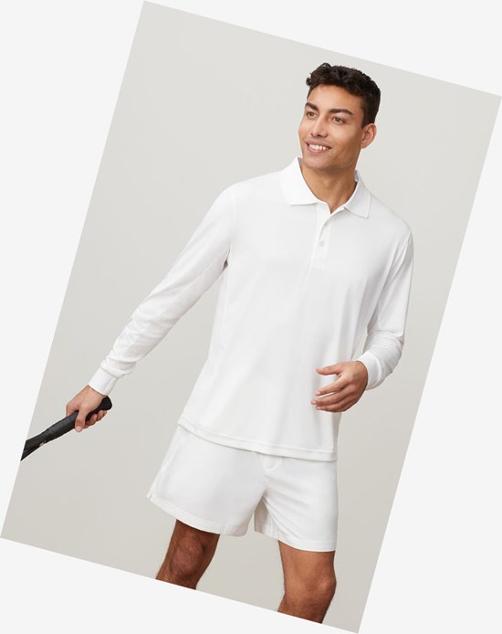 Fila Crestable Long Sleeve Polo Bianche | 3607LEMYJ