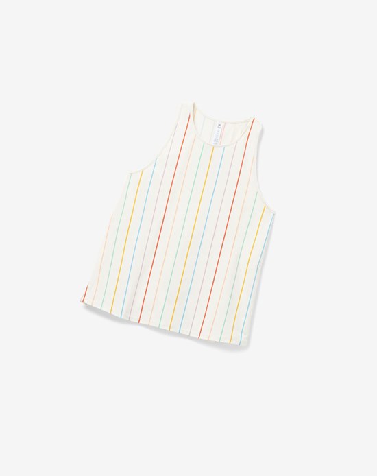 Fila Cross Court Tie Up Back Tank Bianche | 1807JEOGV