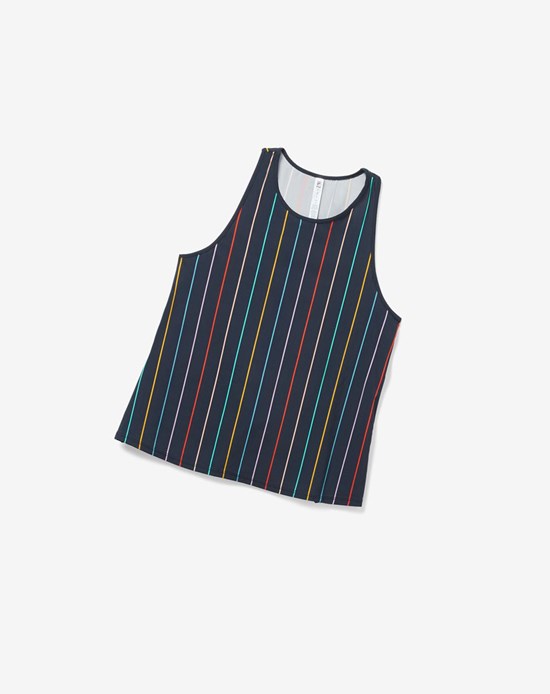Fila Cross Court Tie Up Back Tank Indaco | 9714JHXPO