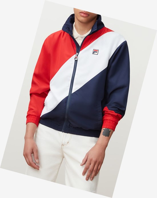 Fila Cruz Windbreaker Cred/Peac/Wht | 3849INZPS