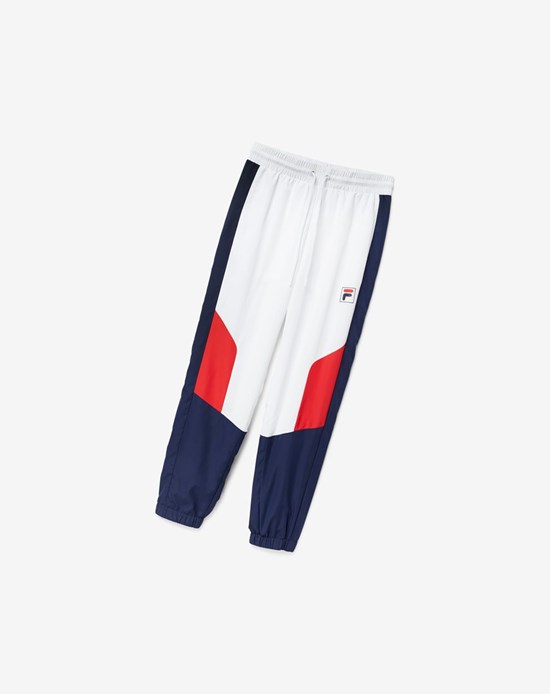Fila Cyril Pant Bianche Rosse | 4519WEPBS